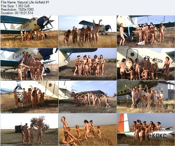 Young and adult nudists video - Natural life airfield vol.1