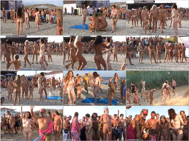 Nudism exhibitionism video - Cool day at the beach