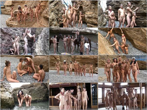 Adult and young nudists video - Rocky canyon cabin vol.1