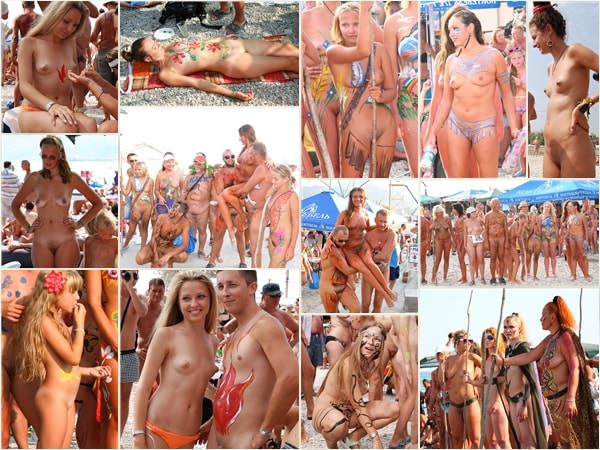 Nudists family pictures PureNudism Koktebel beach party