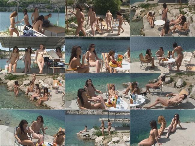Adult and young nudists video - Joyous day in paradise vol.1