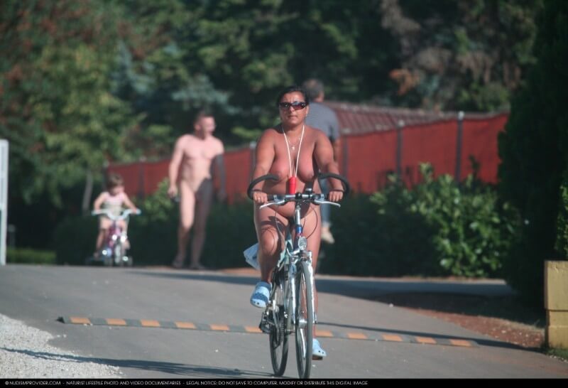 Naturists Road Biking pics - The equality of naked human bodies helps us accept ourselves and others