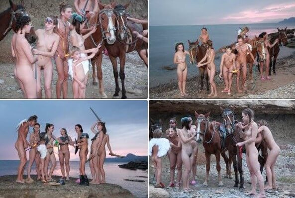 Mystical Horsey Riders Series photos - Being oneself is the foundation of nudism