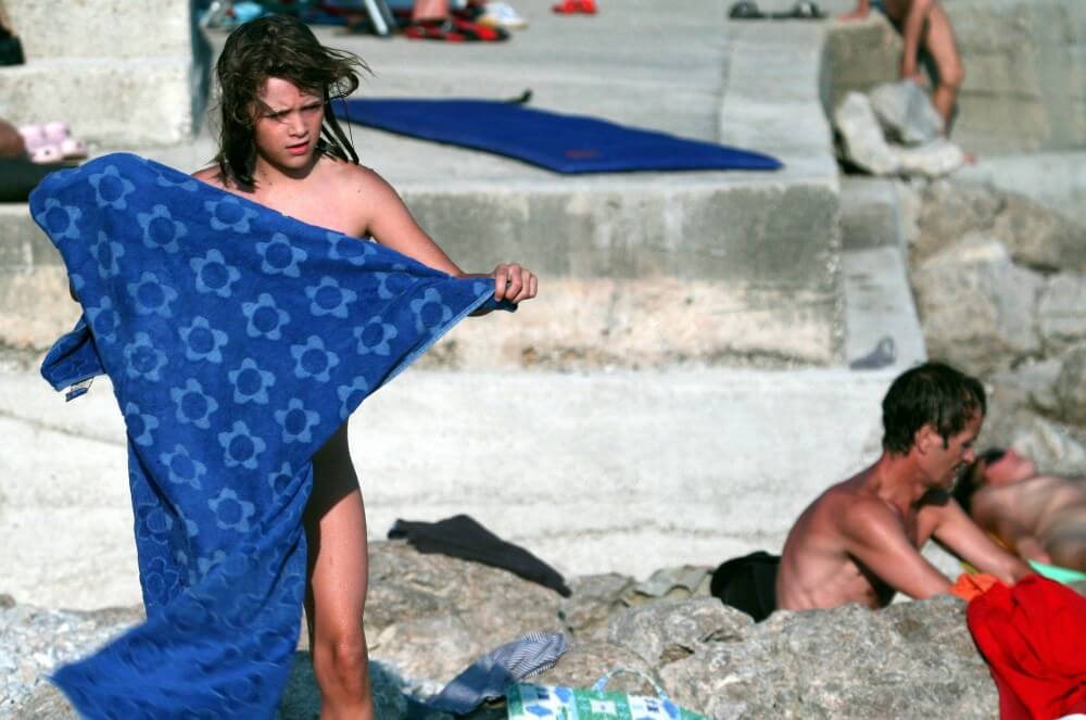 Nudist Rocky Family Angle - Being yourself is part of nudism