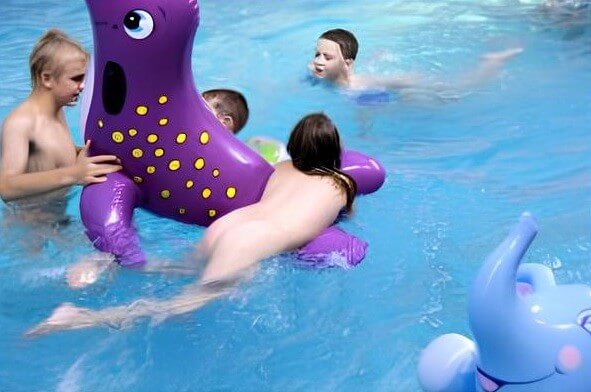 Indoor Waterside Day photo gallery - Spiritual and physical harmony are essential in nudist culture