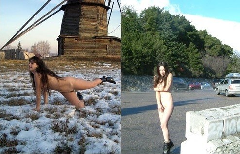 Beautiful Suntan Stretches-Winter Sport pics - Naturists view nudity as a philosophy of life