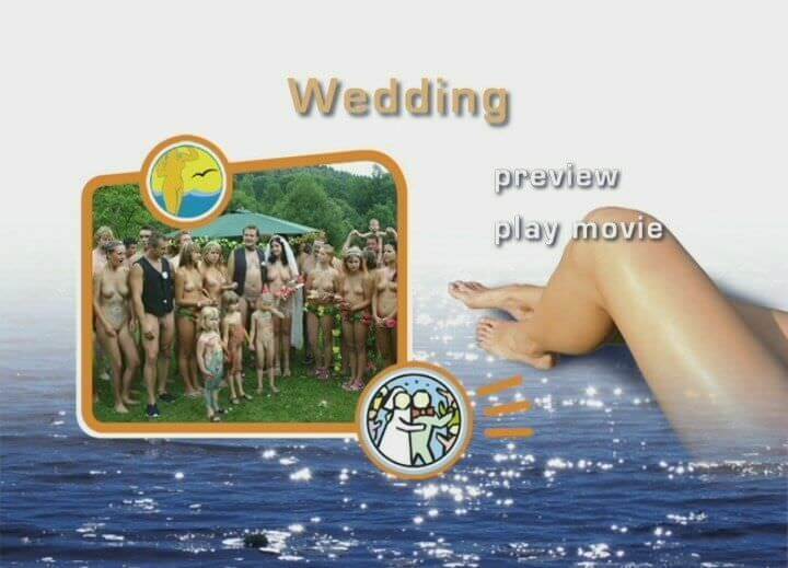 A wedding in a nudist collective - People find in this a way to understand that the naked body is part of nature and its beauty