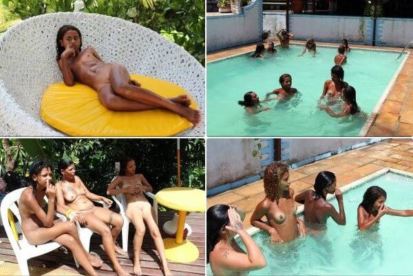 Brazil Pool Sunbath photos - Freedom of choice and honesty are key ideas in naturism and nudism