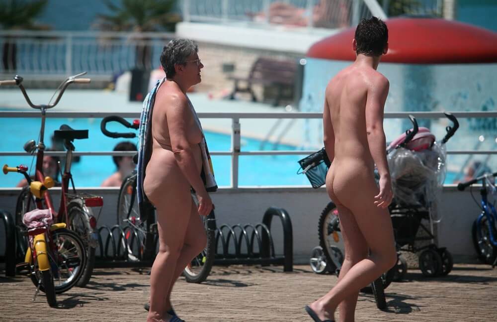 Sun-Soaked Sidewalk pics - Nudity is part of natural existence