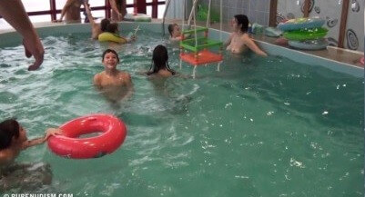 Indoor Swim Exercise 2 Full HD video - Nudism supports personal freedom and individuality