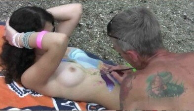 Body Art Nudist Beach 1 Full HD video - Nudity in naturism is not usually an end in itself