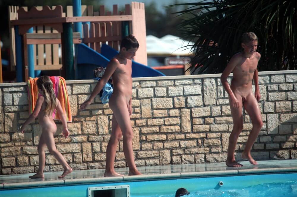 Naturist Pool Assortment photos - Nudism improves health and boosts self-esteem