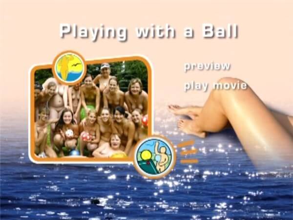 Naturist Freedom: Playing with a ball - Nudism promotes respect for the environment