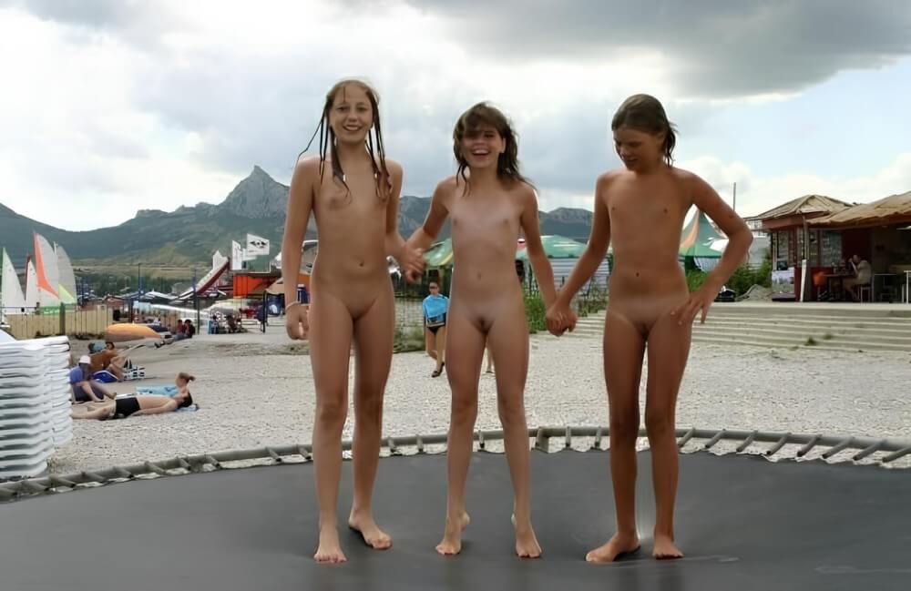 Trampoline pics - What did you know about nudism