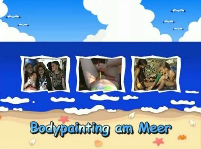 Naturistin: Bodypainting am Meer - Lightness and ease as the main traits of naturists